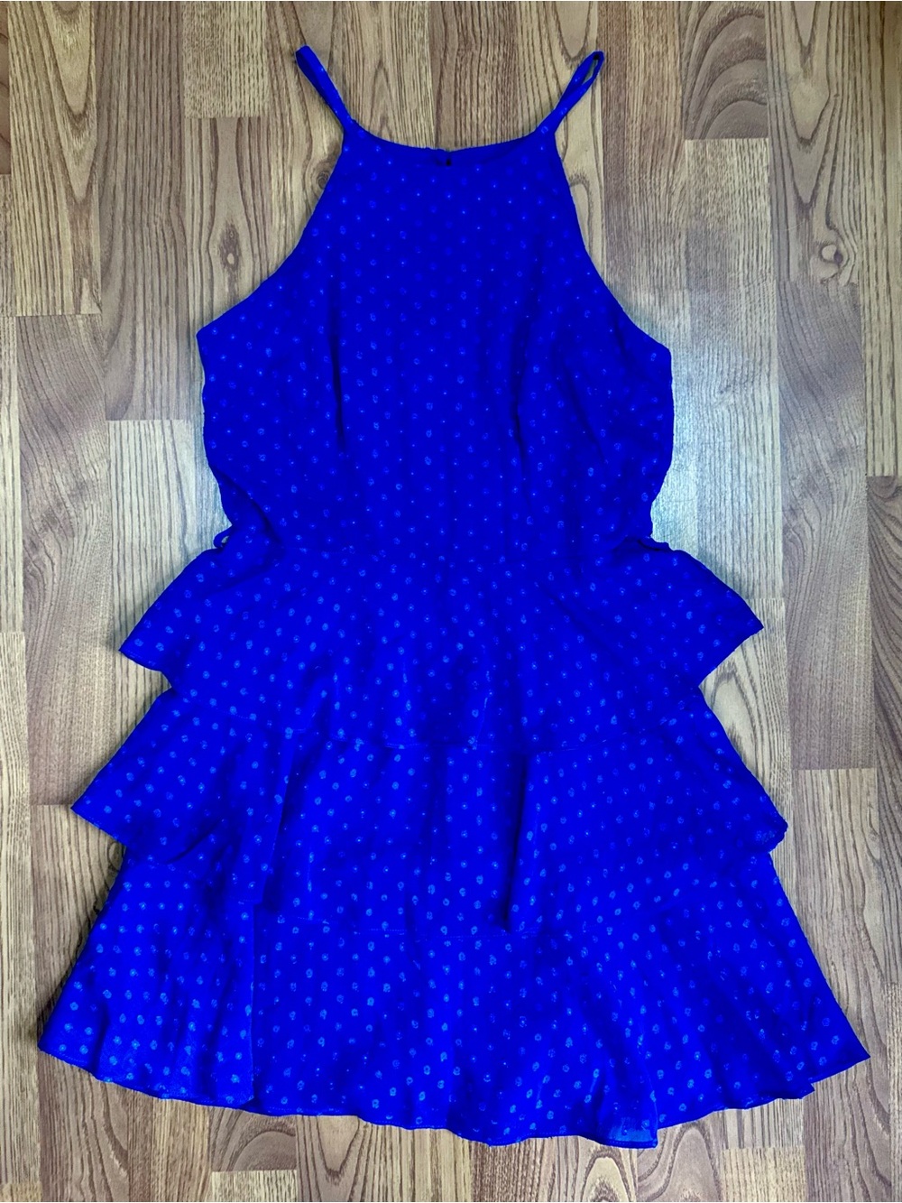 ❤️ NWT The General Good Size Small Women’s Blue Tiered Ruffle Party Dress (B16)